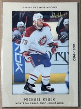 2006-07 Beehive Matte Parallel Michael Ryder #49 SN: 096/100 Montreal Canadiens