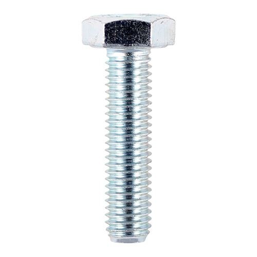 TIMCO Set Screws 8.8 DIN 933 - BZP M20 x 40 Silver Pack 25