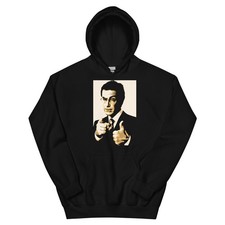 Stephen Colbert Portrait Black Graphic Unisex Hoodie