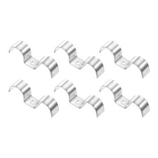 6Pcs Stainless Steel Double Line Clamp 22 mm / 7/8 Inch Auto Fuel Lines Clips