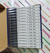 BOX OF 15 WWE 2007 SMACKDOWN VS RAW PS2 PAL ITA NEW SEALED PLAYSTATION 