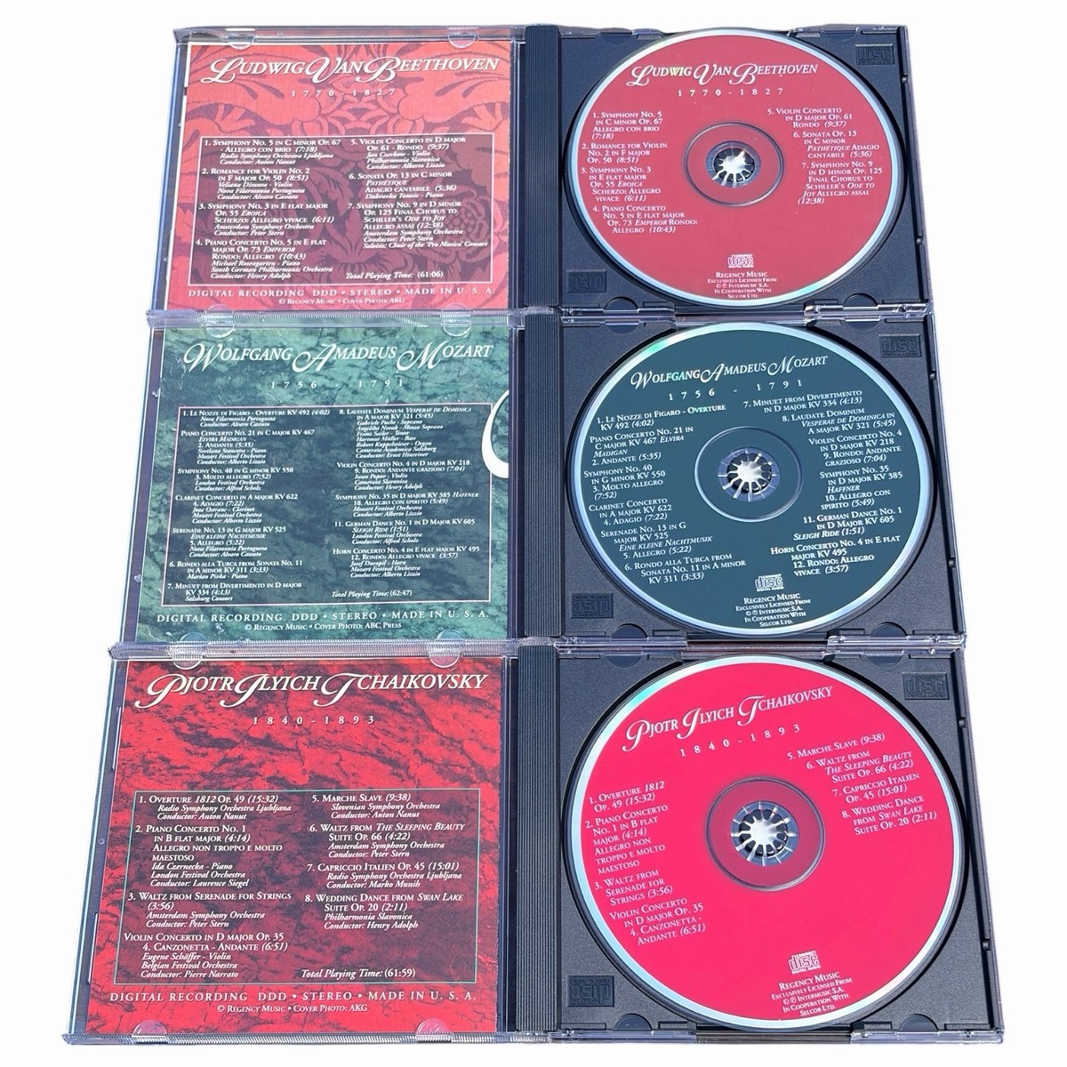 Masterpiece Collection CD Set 5 Discs Bach Beethoven Handel Mozart