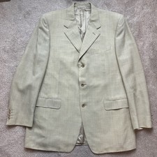 Canali Blazer Men 54 EU/46 US Wool Tan Italy Harry Rosen Sport Coat Suit FLAWS