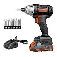 VEVOR Impact Driver Cordless Impact Driver 1/4 In 20 V Powerful Motor 2800 RPM