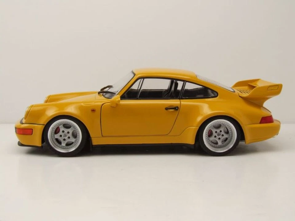 Porsche 911 (964) Carrera 3.8 RS 1990 gelb Modellauto 1:18 Solido - Bild 3 von 4