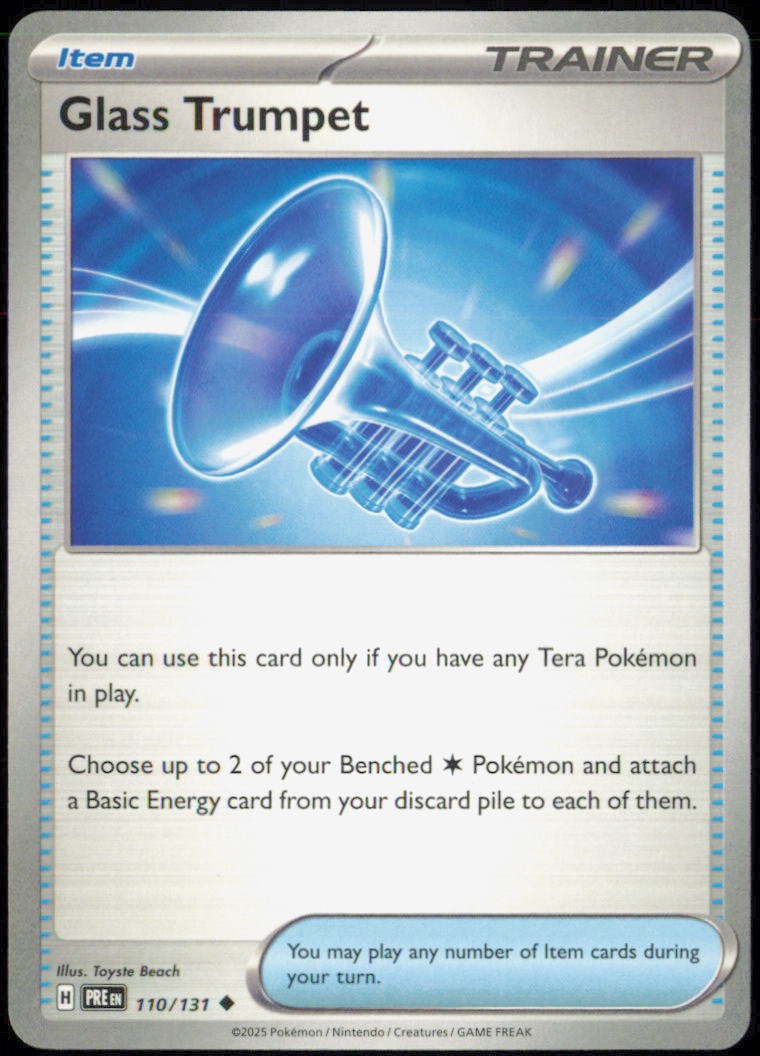 Glass Trumpet Uncommon SV: Prismatic Evolutions PRE 110/131 NM