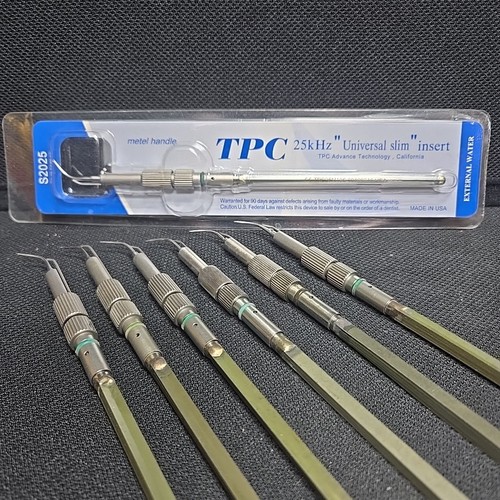 Lot Of 7 TPC 25k HZ Slim Inserts For Cavitron Dental JBR11