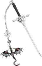 Fourth Wing Dragon Bookmark, Fantasy Sword Bookmark, Book Marks for Reading Men,