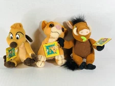 Disney's The Lion King Simba's Pride Beanie Plush Simba Pumba Timon Kiara 1998