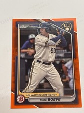 2024 Bowman - Chrome Prospects Mike Boeve #BCP-138 Orange Refractor /25 (RC)