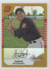 2005 Bowman Chrome Gold Refractor 2/50 Omar Vizquel #17 4f5