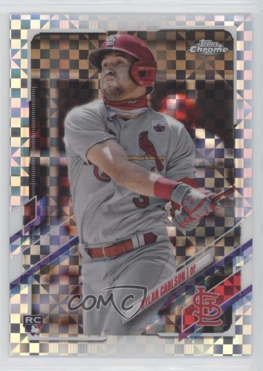 2021 Topps Chrome X-Fractor Dylan Carlson #140 05nb