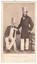 Prince Richard Metternich-Winneburg & prince Reuss 1860 Mayer Pierson Photo CDV