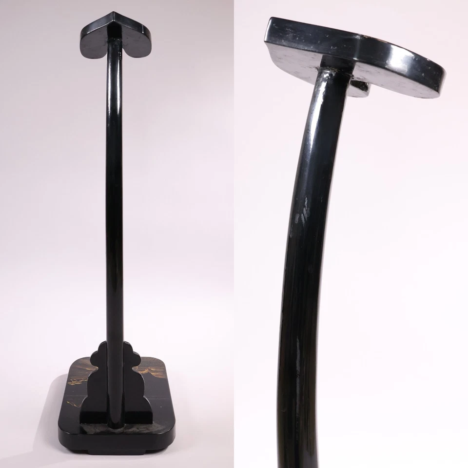 Japanese Samurai Sword Rack Stand Katana 26.2inch Gold Landscape TACHI-KAKE - Image 3 of 4