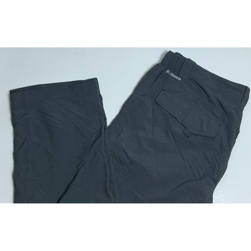 Columbia Men's Convertible Hiking Pants Zip Off Cargo Outdoor Gray Size 38W 34L