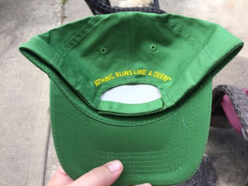 John Deere Adjustable Hat - Embroidered - Authenticated! New w/tags! Green/Yell - Picture 2 of 4