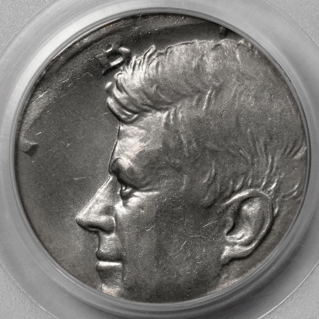 PCGS MS63 Kennedy Half Dollar Struck On A Dime Planchet Mint Error Eye Appeal