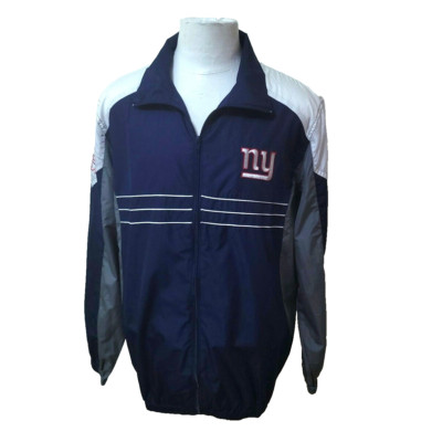 NFL Men's Size L Blue Full Zip Long Sleeve Windbreaker Track Jacket