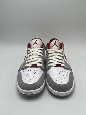 Nike Air Jordan 1 Low SE Light Grey/Red/White DC6991-016 Nike Air Jordan 1 Low SE Light Grey/Red/White DC6991-016