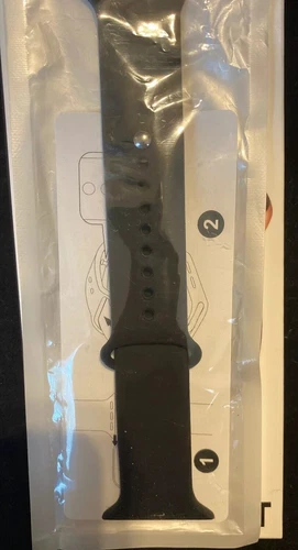NEXT - Sportarmband Uhrenarmband für Apple Watch® 42mm und 44mm - Schwarz - Bild 5 von 6