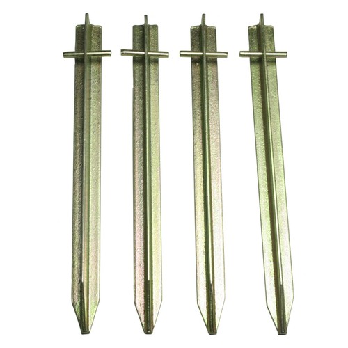 Zelt-Hering 4er-Set 4T20 30SV Stahl Zeltpflog Zeltnagel Erdnagel 25x25x300 mm - Bild 2 von 8
