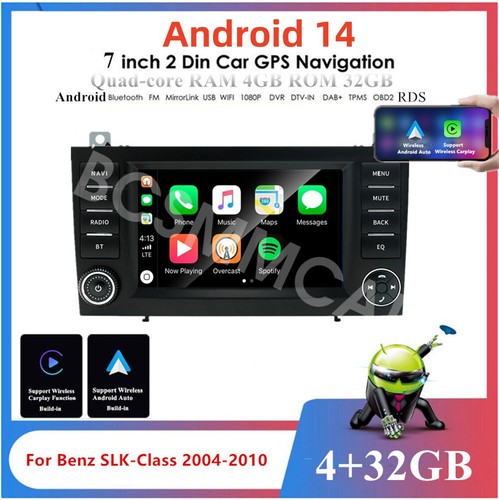 Fit For Mercedes Benz SLK300 2004-2010 7in Touch Screen Car MP5 Player WIFI SWC - Picture 6 of 23