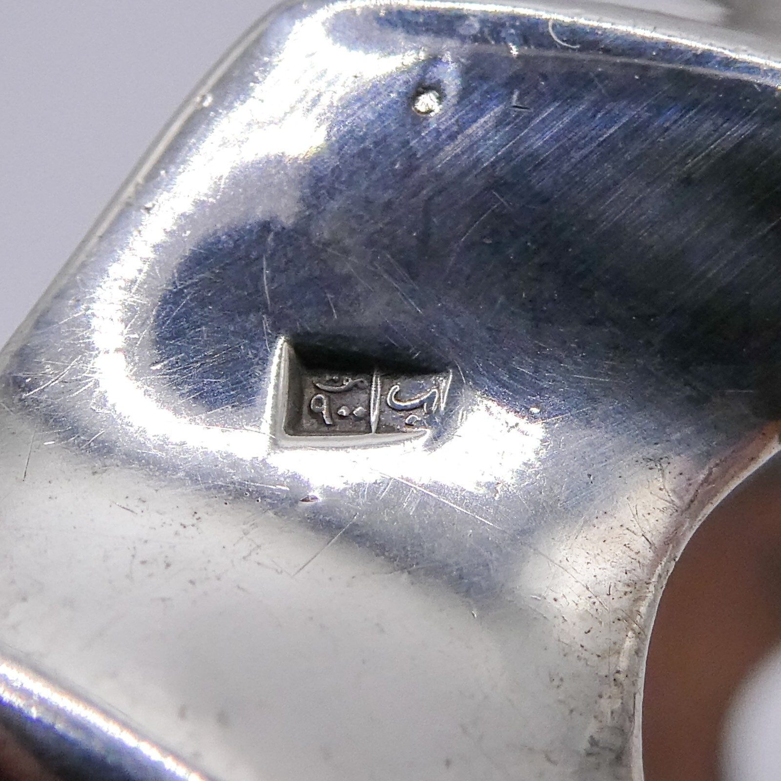 Solid Sterling Silver 925 Egyptian Wave Modernist… - image 9