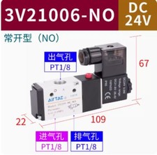 1pcs AirTAC Solenoid Valve  3V21006NOB   Electronic Gas Valve DC24V
