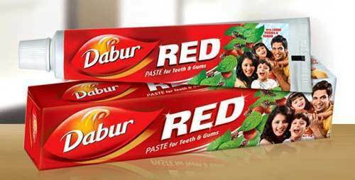 6x Dabur Red Toothpaste toothache Plaque fresh breath tooth decay bad odor 100gm - Afbeelding 1 van 6