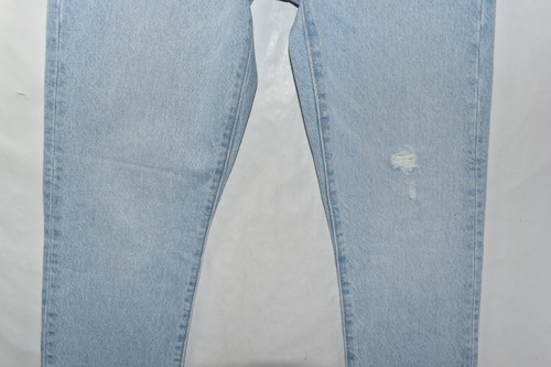 New Levi's 501 S Skinny High Rise Distressed Light Blue Jeans Womens Size 28x28 - Picture 4 of 10