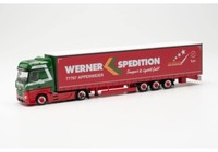 Herpa 317214 | Mb Actros Bigspace 15M Lowliner-Sattelzug | Werner | 1:87