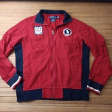 2010 Polo Ralph Lauren Full Zip Track Jacket Sweatshirt Medium USA Olympic