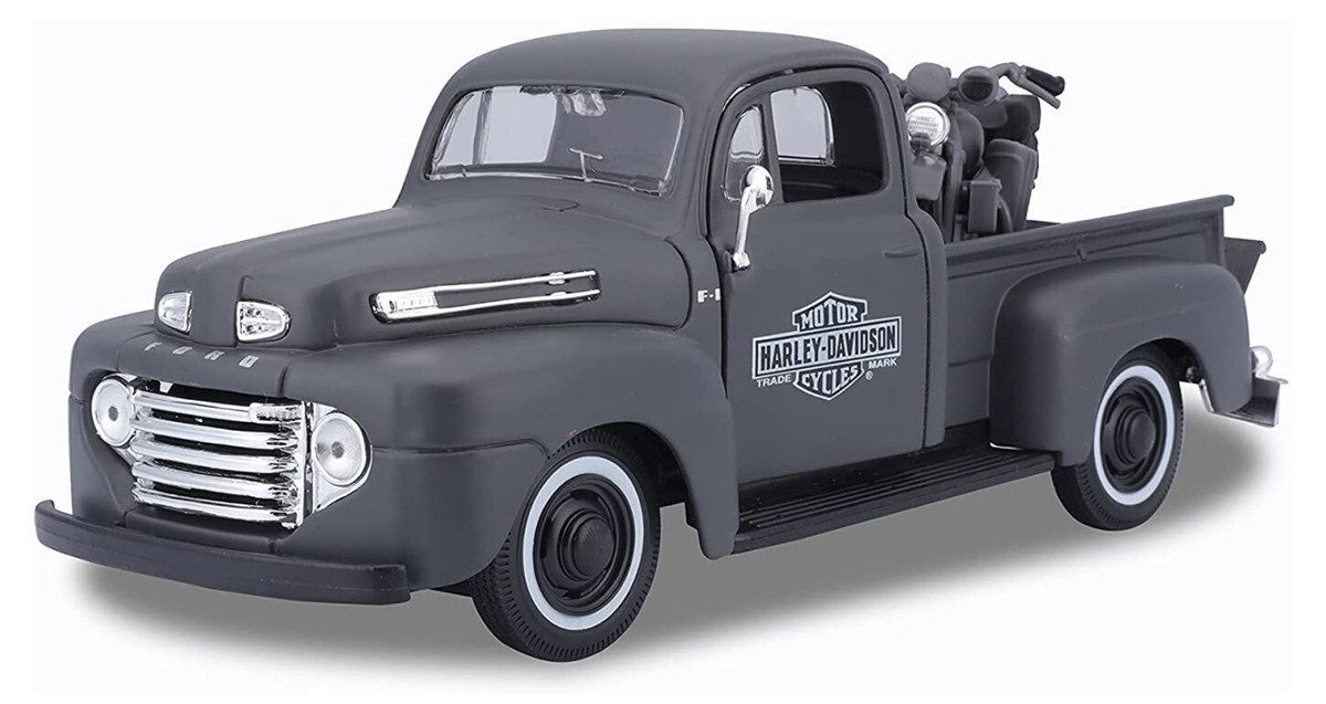 Maisto Harley-Davidson 1948 FORD F1 Truck 1942 WLA FLATHEAD