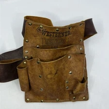 Vintage The Westerner K-923 Action Leathercraft Electrician's Leather Tool Belt