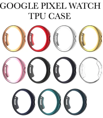 STRAP WAREHOUSE Google Pixel Watch 1 /2/3 Case TPU Cover Screen Protector Bumper 360° Protection
