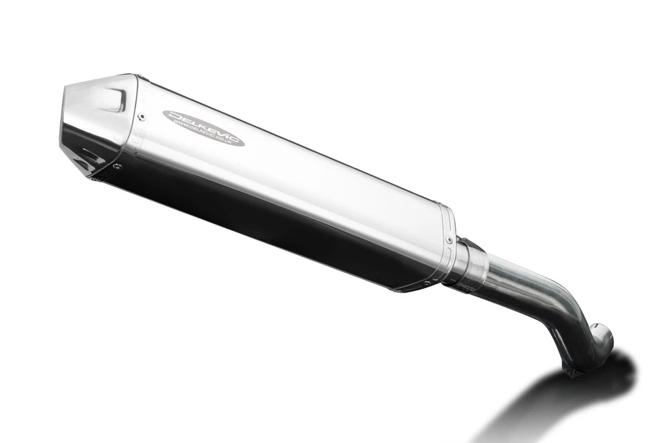 Kit silenciador de escape de acero inoxidable TriOval 17" Slip On Honda VFR800 Interceptor 98-01 Foto 2 de 4