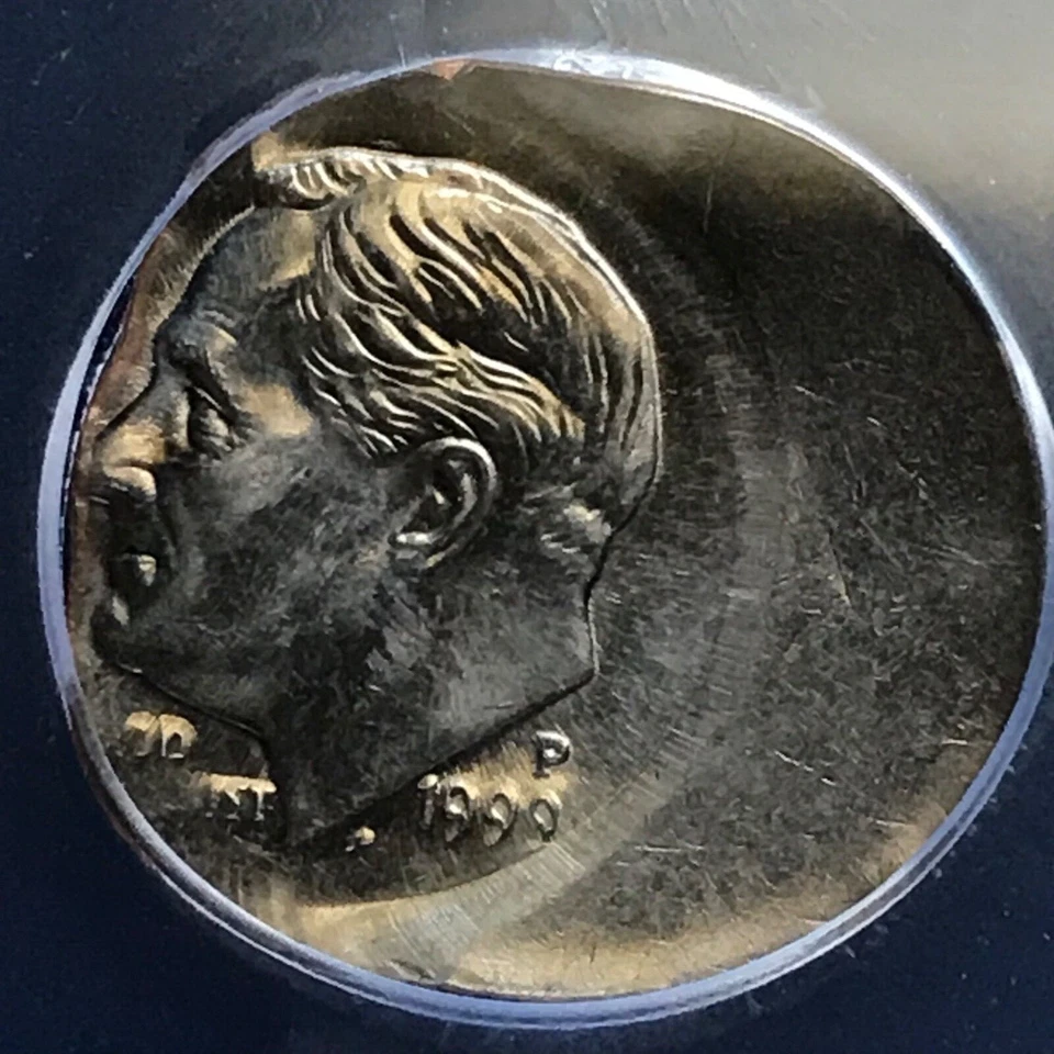 1999 Roosevelt Dime ICG MS 64 50% Off-Center Error  - Image 2 of 4
