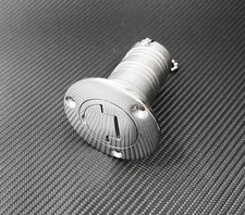 1.5 Inlet Polished Stainless Steel Fuel Filler Neck Flip Top Cap Universal