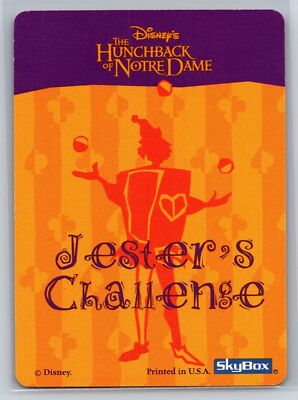 1996 Skybox The Hunchback of Notre Dame Jester's Challenge 10 Quasimodos