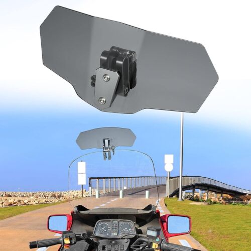 Motorcycle Windshield Wind Deflector Spoiler Windscreen Extension Universal AU - Picture 10 of 16