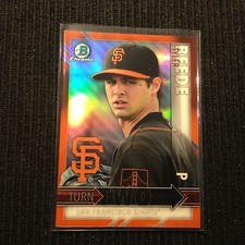 2016 BOWMAN #TT-BB PHIL BICKFORD TYLER BEEDE *CHROME ORANGE REFRACTOR #18/25*