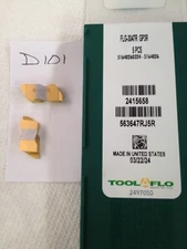 5 NEW TOOL FLO (FLG) NG-3047R TOP NOTCH CARBIDE INSERTS. GRADE: GP3R. [D101]