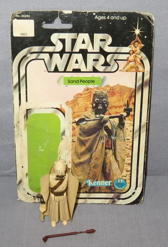Star Wars 1977 "SAND PEOPLE" Tusken Raider 100% complete w/ 12 Back Card Vintage