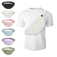 Large Waist Bag With 4-Zipper Pockets-Fanny Pack For Women And Man-Crossbody ...