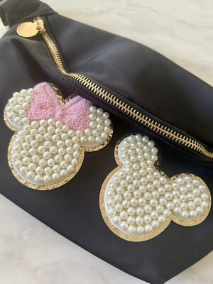 Mickey & Minnie Mouse Disney Black Belt Bag Fanny Stoney Clover