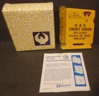 Vintage NOS Morco H.B.E. Credit Union Advertising Rain Gauge Glass Tube