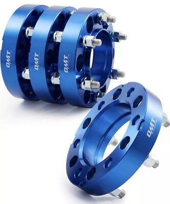 Orion Motor Tech 6x5.5 Wheel Spacers 1.25in Blue Wheel Spacer Kit, Set Of 4 