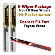 Wipers 3-pk Hi-Performance fits 2009+ Toyota Venza - 25260/220/12a