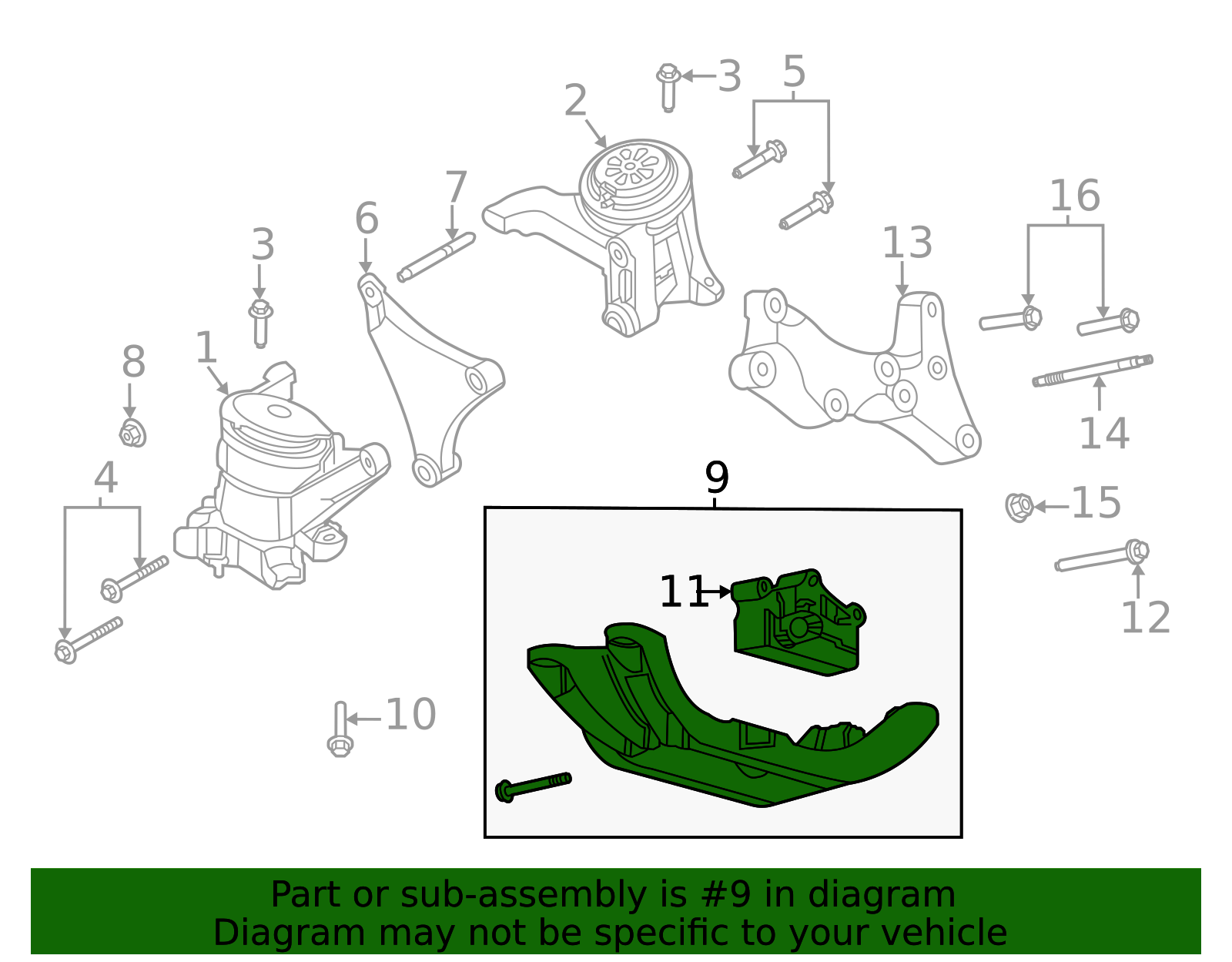 Genuine Ford Trans Mount Bracket L1mz6068a for sale online eBay