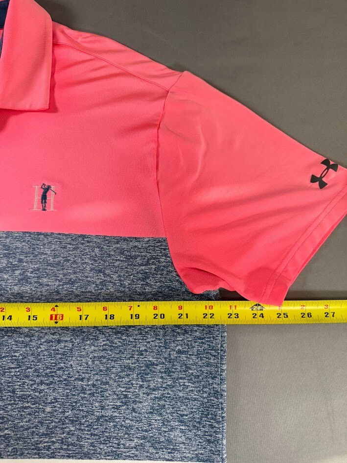 Under Armour Polo Shirt Men Large Multicolor Short Sleeve Golf Loose Outdoor thumbnail 6